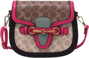 Women Small Crossbody Bags Women Golden Buckle Leather Purse Handbag Fashion Design