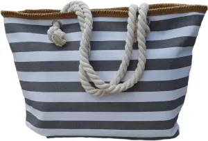 Women's Beach Bag Canvas Handbag Summer High Capacity Stripe Ecology Shopping Beach Tote