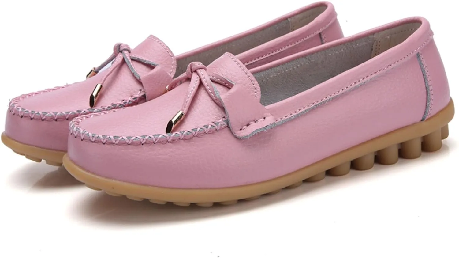 Women's Bowknot Flats Lug Sole Non Slip Single Shoes Casual Convenient Loafers Business Work Shoes Dress Shoes