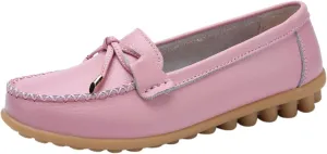 Women's Bowknot Flats Lug Sole Non Slip Single Shoes Casual Convenient Loafers Business Work Shoes Dress Shoes