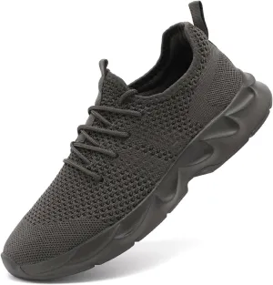 Women's Breathable Casual Athletic Sneakers, Lightweight Comfortable Slip On Gym Walking Tennis Fashion Sports Shoes