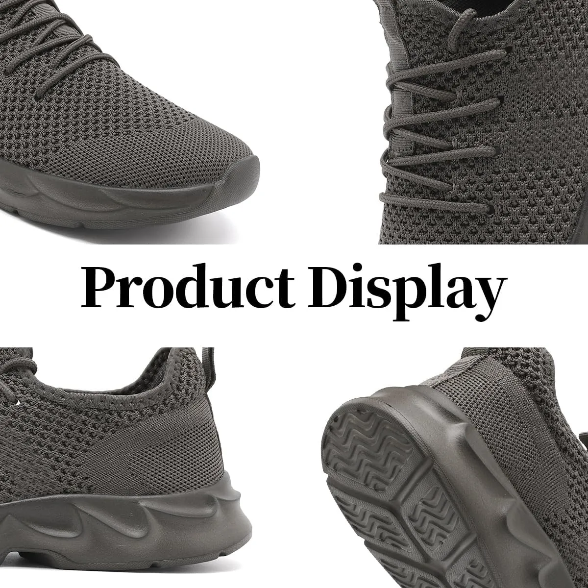 Women's Breathable Casual Athletic Sneakers, Lightweight Comfortable Slip On Gym Walking Tennis Fashion Sports Shoes