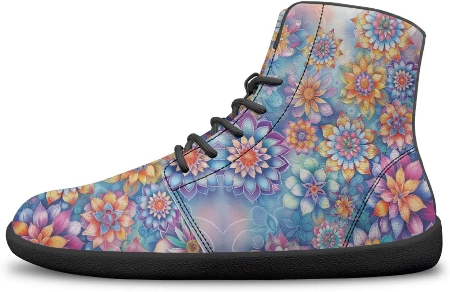 Women's Butterfly High Tops Walking Shoes PU Leather Running Sneakers Business Trainer Sneaker