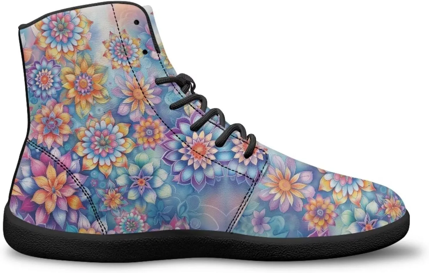 Women's Butterfly High Tops Walking Shoes PU Leather Running Sneakers Business Trainer Sneaker