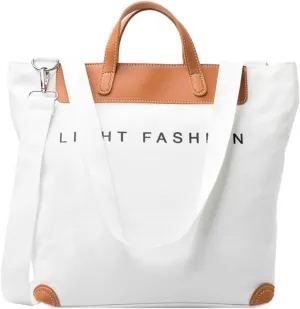 Women's canvas handbag, men's and women's casual work crossbody bag, women's large capacity tote bag