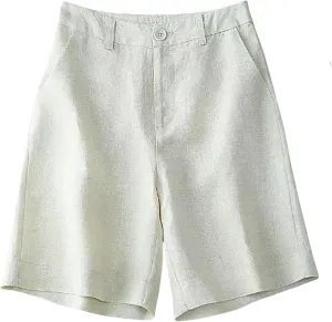 Womens Casual Elastic Breathable Loose Half Length Pants Womens Shorts with Pocket Sports Fashion