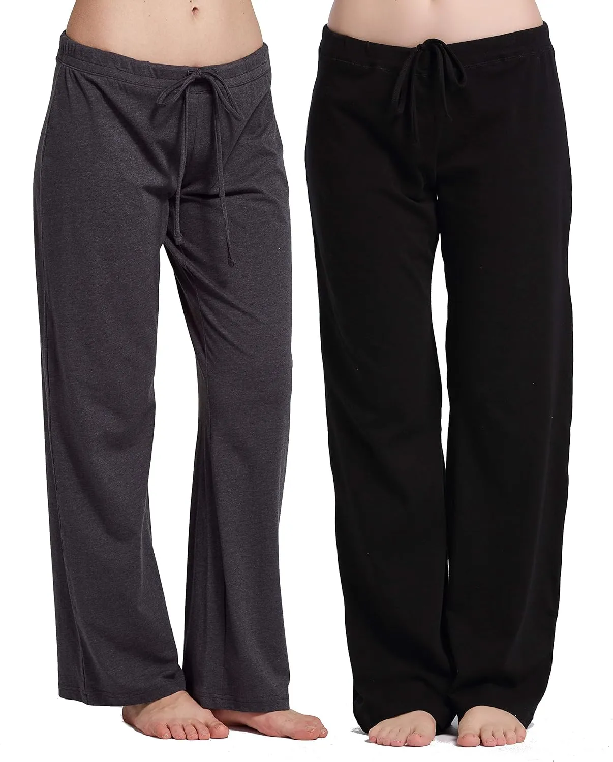 Womens Casual Stretch Cotton Pajama Pants Simple Lounge Pants