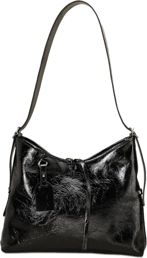 Women's Crossbody Large Capacity Tote Oil Waxed Leather Soft Bag for Casual and Formal Occasions
