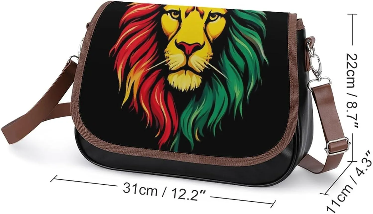 Womens Crossbody Purse Lightweight PU Leather Shoulder Bag Waterproof Messenger Bags