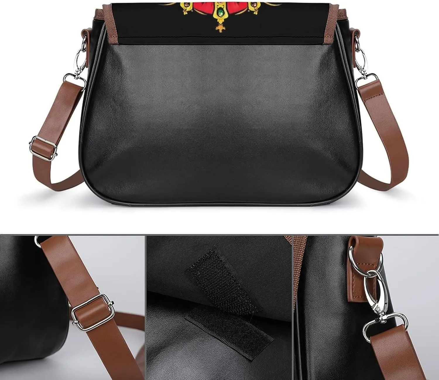 Womens Crossbody Purse Lightweight PU Leather Shoulder Bag Waterproof Messenger Bags