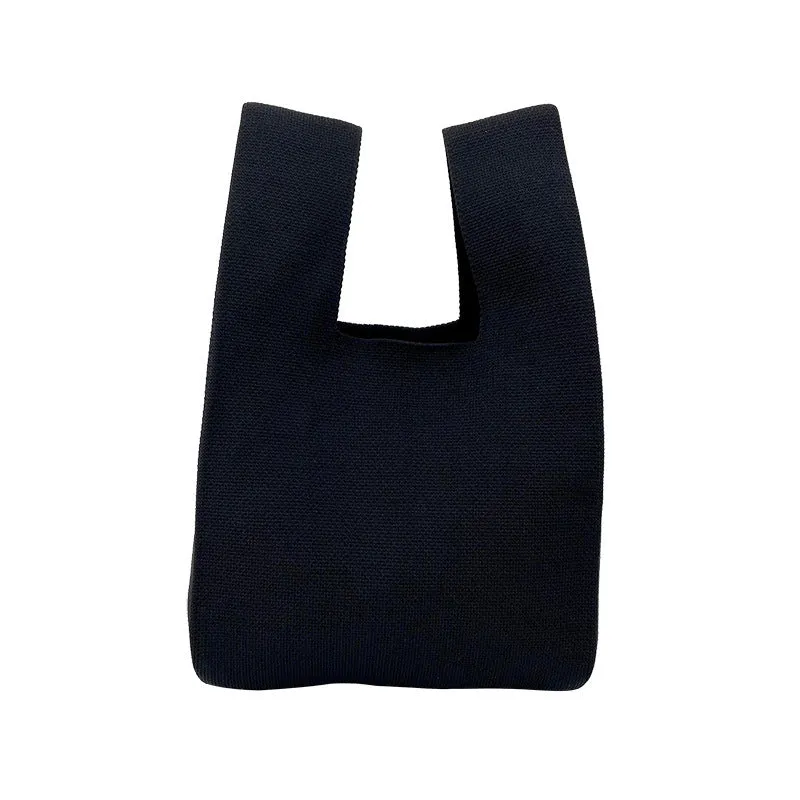 Women's Design Candy Color Simple Knitting Versatile Handbags