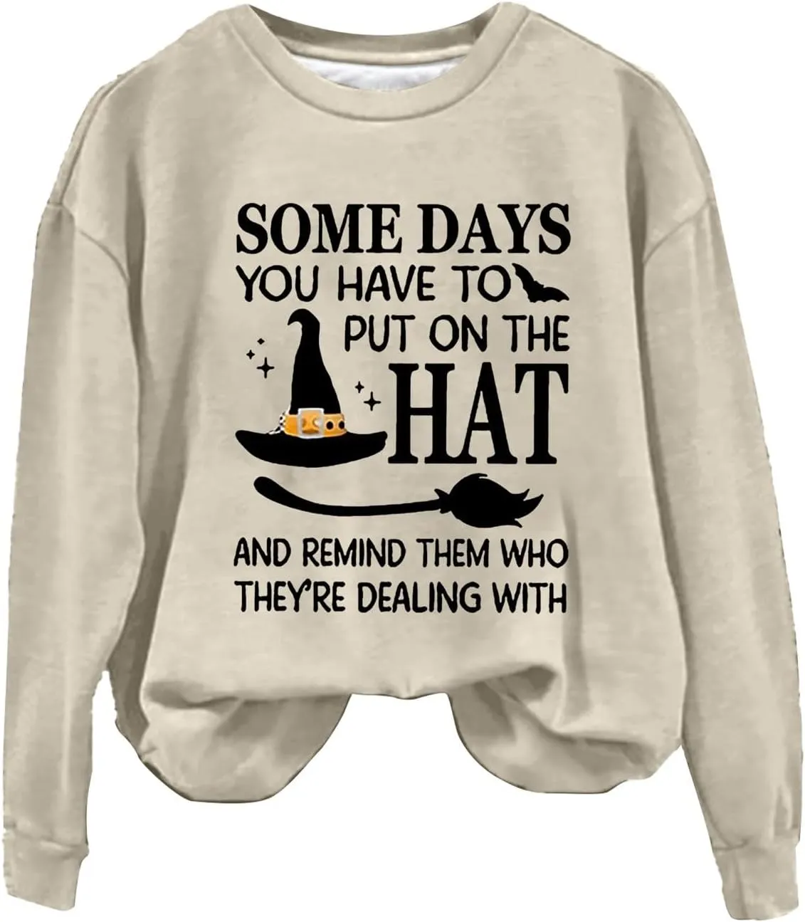 Womens Fashion Sweatshirt Halloween Printed Women's Fashion Casual Casual Crewneck Sweatshirt Long Sleeve Vintage