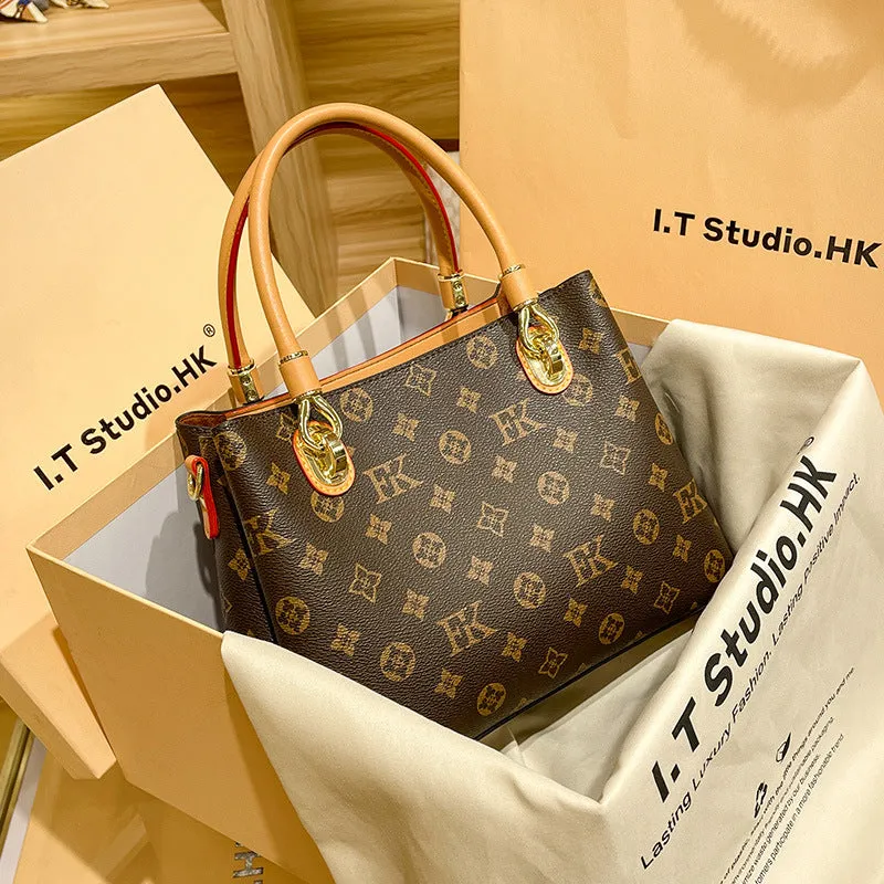 Women's Genuine Leather Commuter Mother Portable Large Crossbody Bags