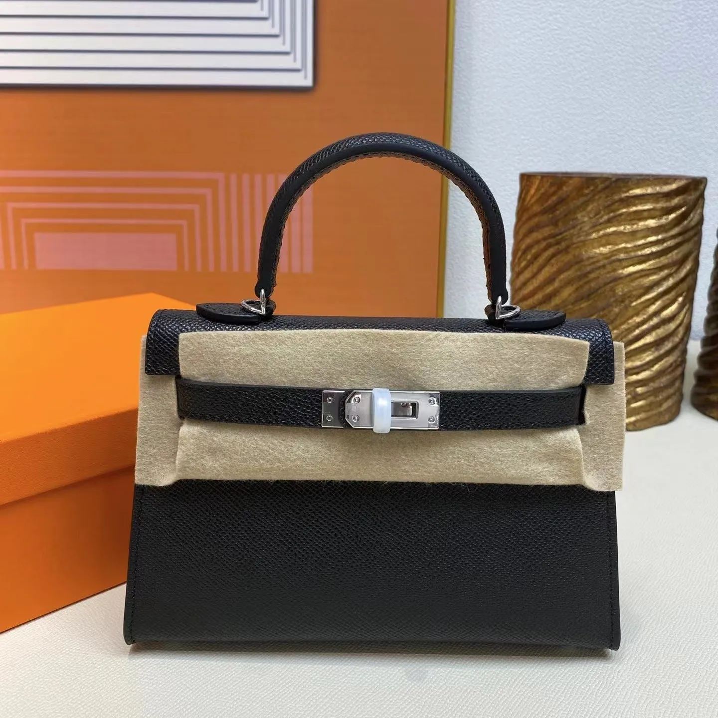 Women's Genuine Leather Second Generation Kelly Palm Crossbody Bags