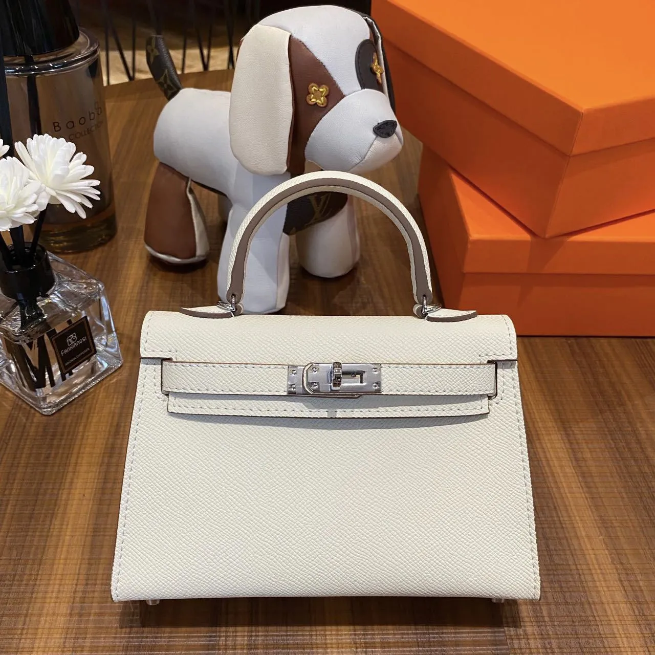 Women's Genuine Leather Second Generation Kelly Palm Crossbody Bags