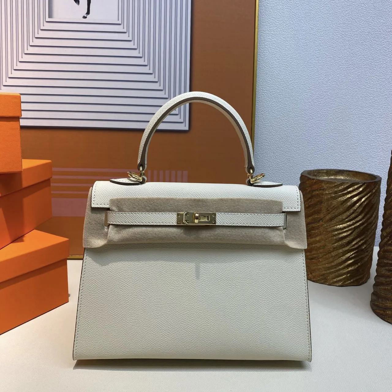 Women's Genuine Leather Second Generation Kelly Palm Crossbody Bags