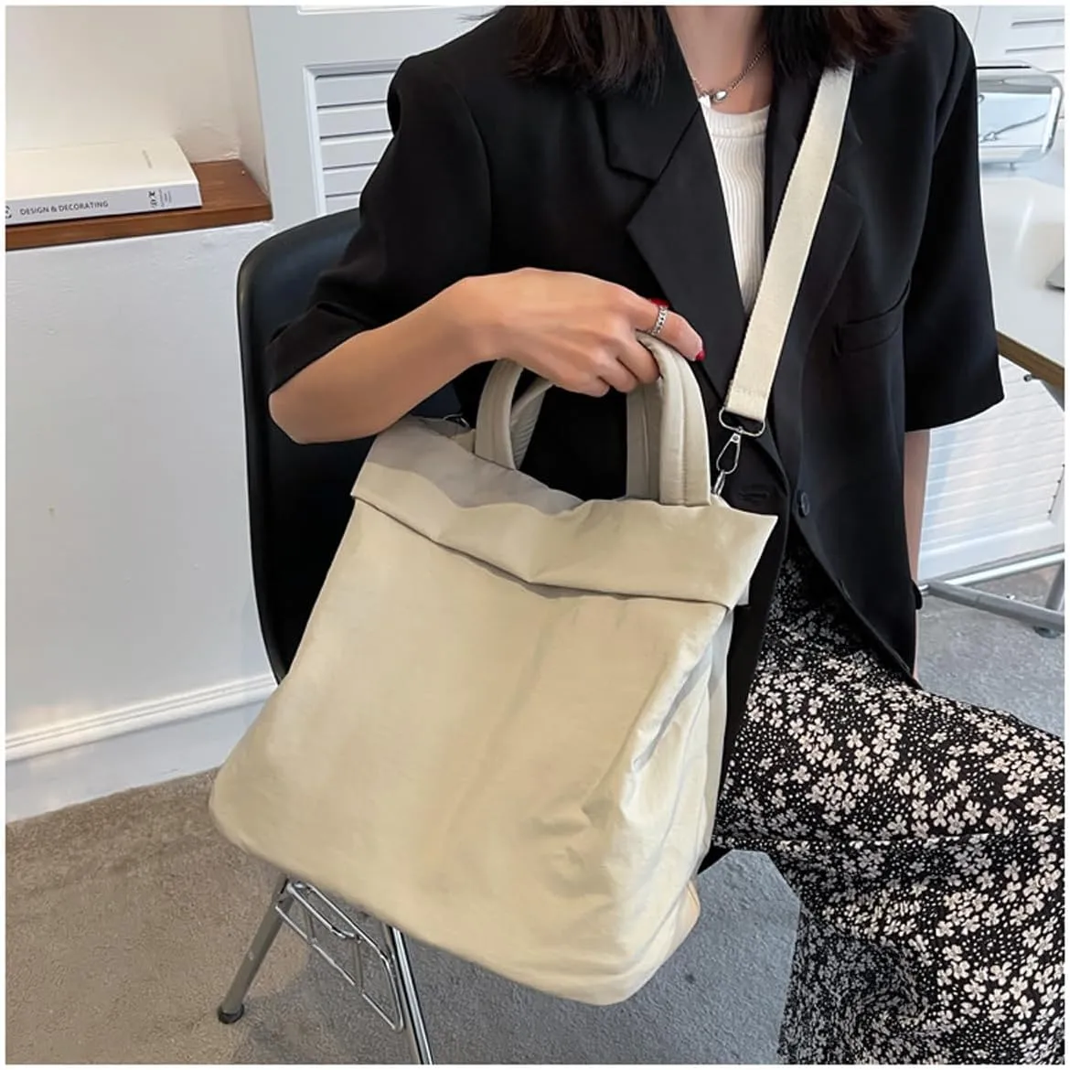 Women's handbag Japanese casual lightweight nylon cloth handbag shoulder crossbody bag
