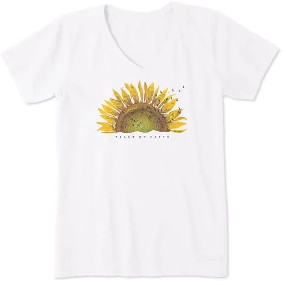 Women's Keep it Simple Wine and Flips Short Sleeve Crusher Vee