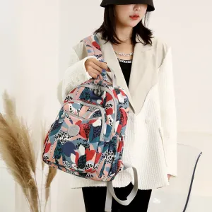 Women's Large Capacity Waterproof Nylon Fashion Backpacks