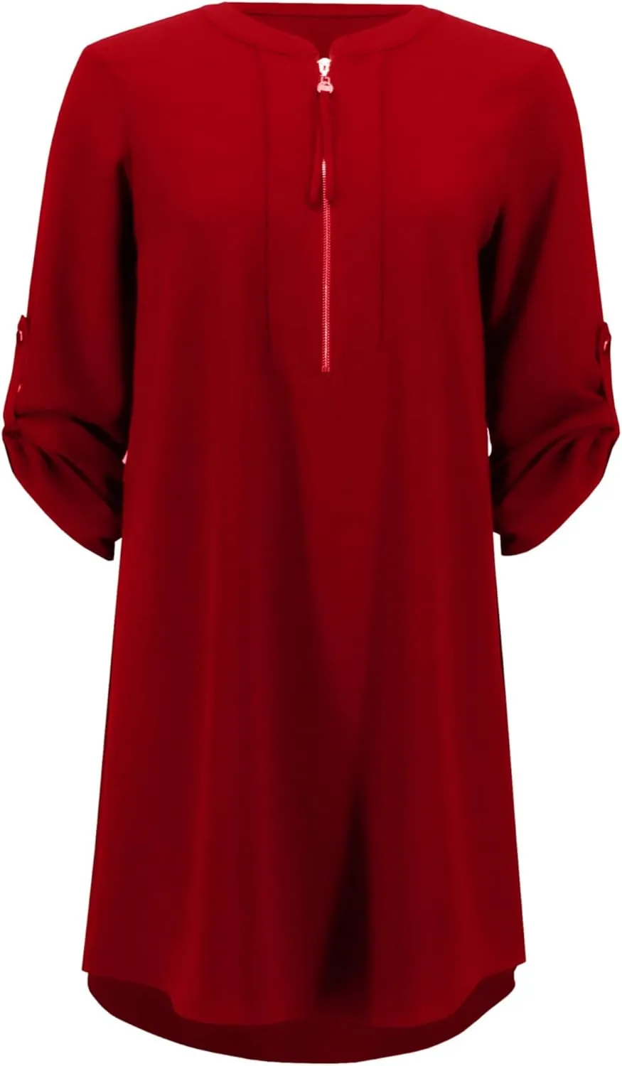Women's Mandarin Collar Straight Dress