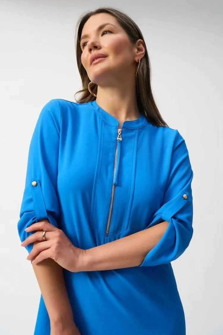 Women's Mandarin Collar Straight Dress