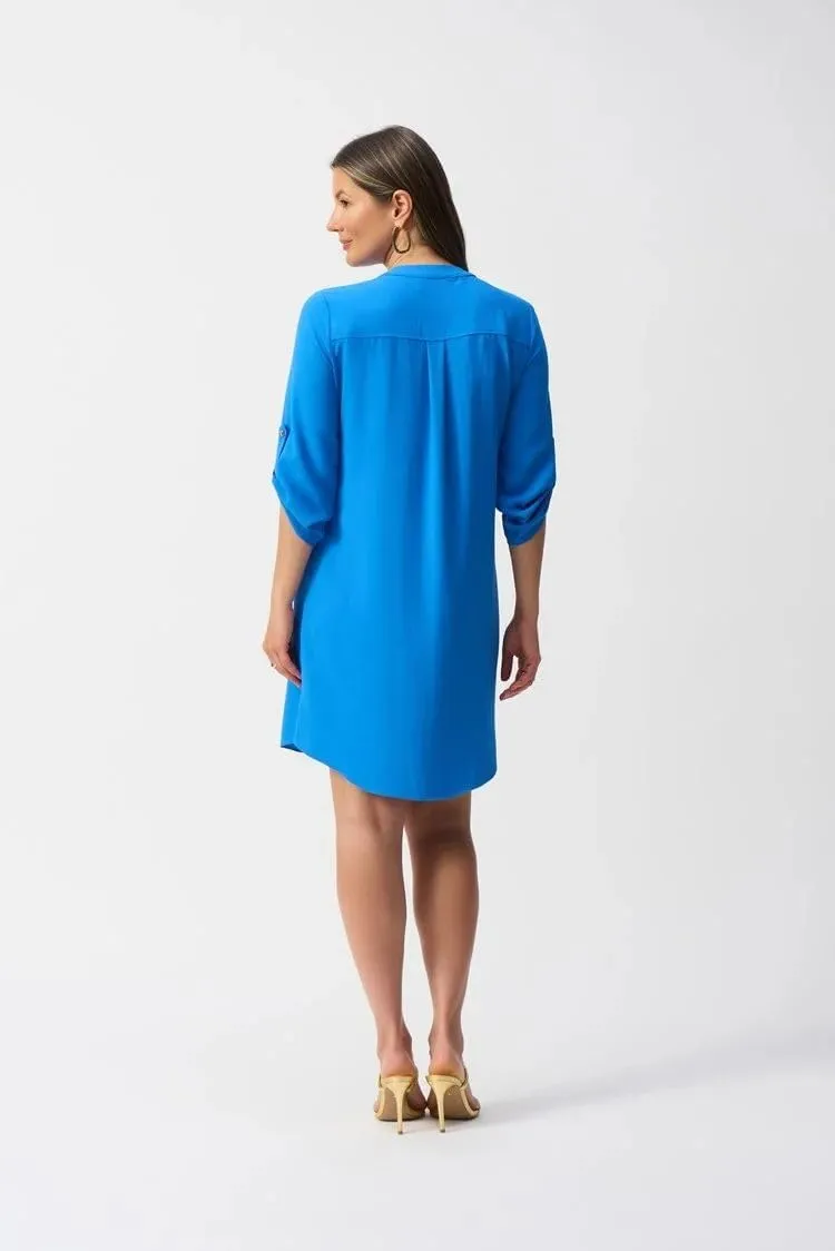Women's Mandarin Collar Straight Dress