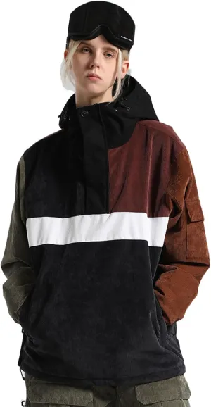 Womens Mens Ski Jackets Snowboard Coats Waterproof Windproof Pullover Jacket for Women Skiing Snowboarding Sports