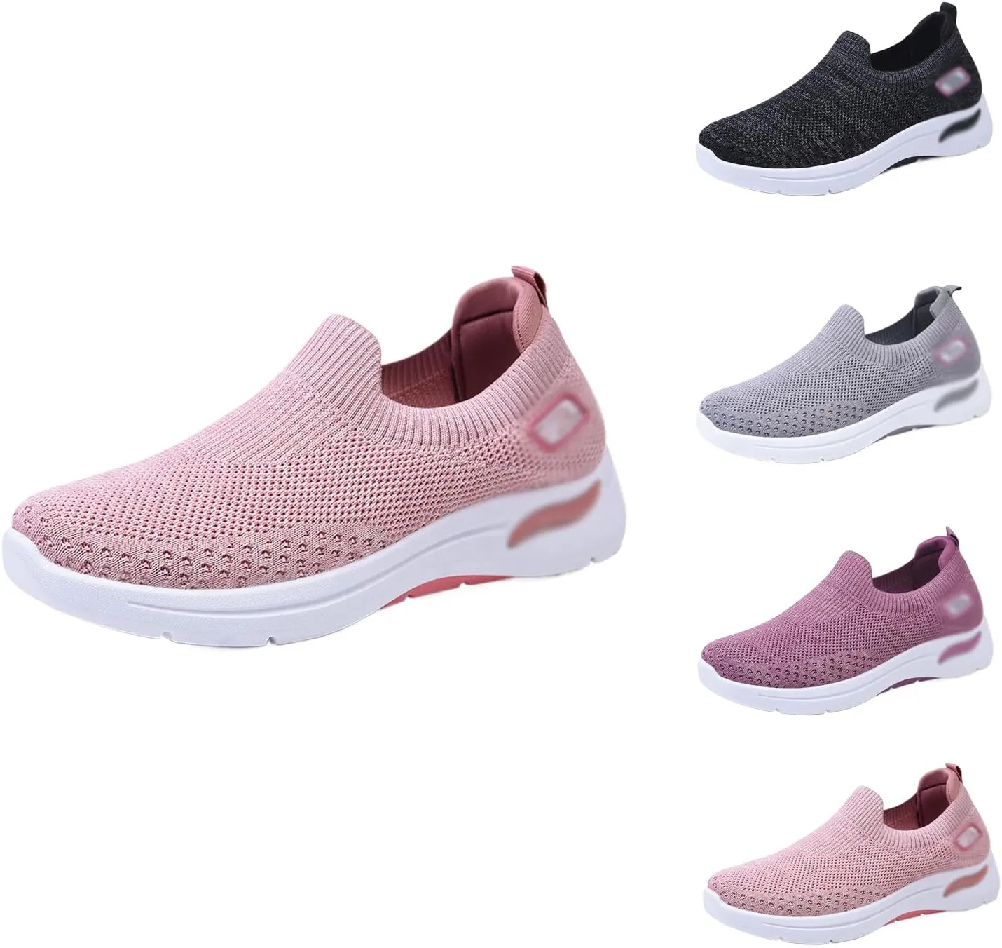 Women's Orthotic Sports Shoes, Arch Support Slip-on Walking Shoes, Breathable Sports Tennis, Casual Non-Slip Low-top Work