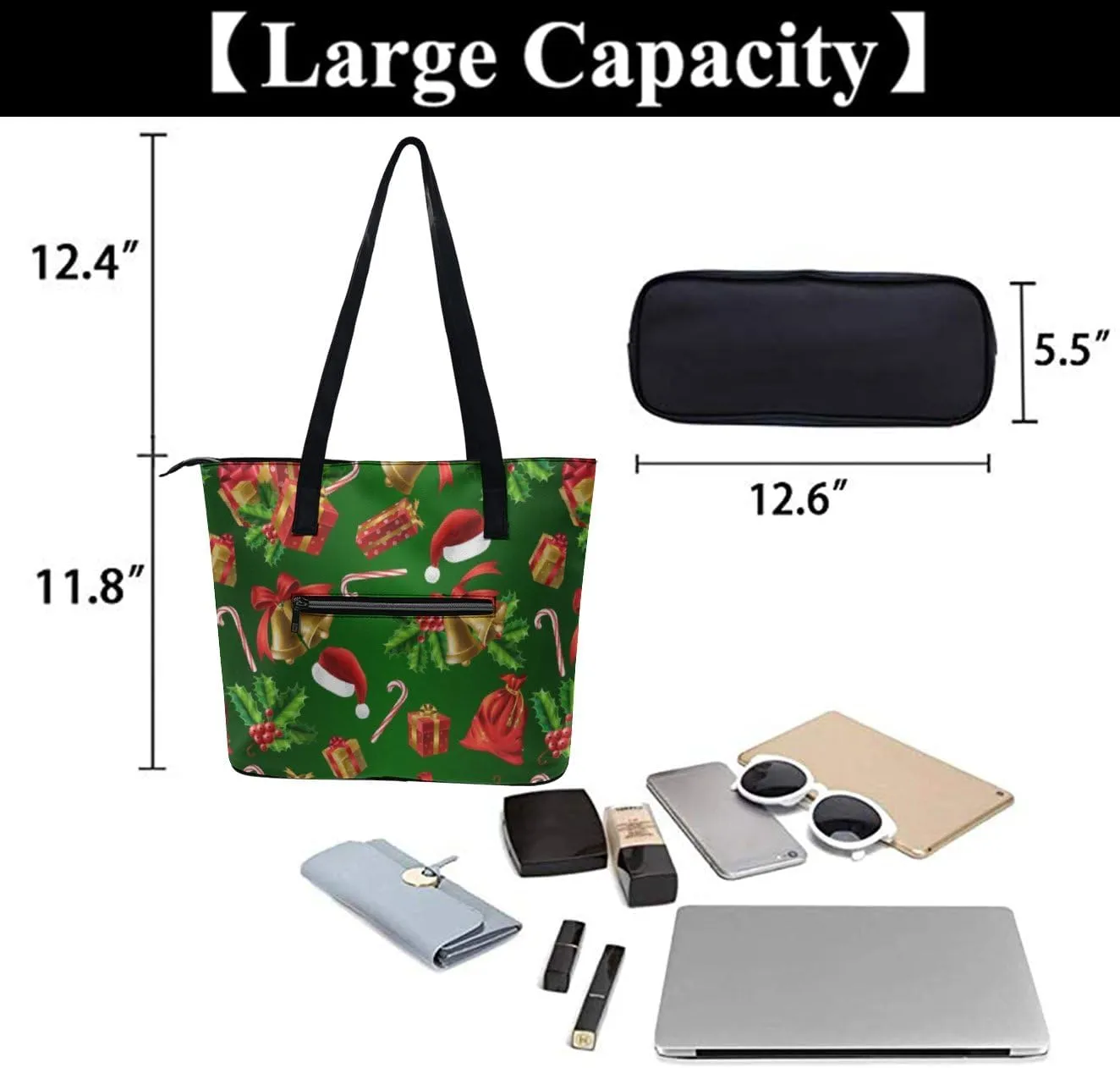 Womens Shoulder Bag, Large Shoulder Bags Casual Handbags, Large Capacity PU Leather Shopping Work Bag