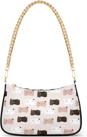 Women's Shoulder Handbags Chain Shoulder Brace for Women Bag Animal Pattern Ladies Vacation Handbags Tote Purse,Multi1