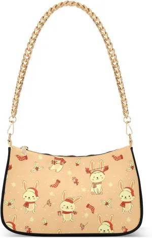 Women's Shoulder Handbags Chain Shoulder Brace for Women Bag Cute Print Ladies Vacation Handbags Tote Purse,Multi1
