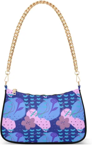 Women's Shoulder Handbags Chain Shoulder Brace for Women Bag Doodle Print Ladies Vacation Handbags Tote Purse,Multi1