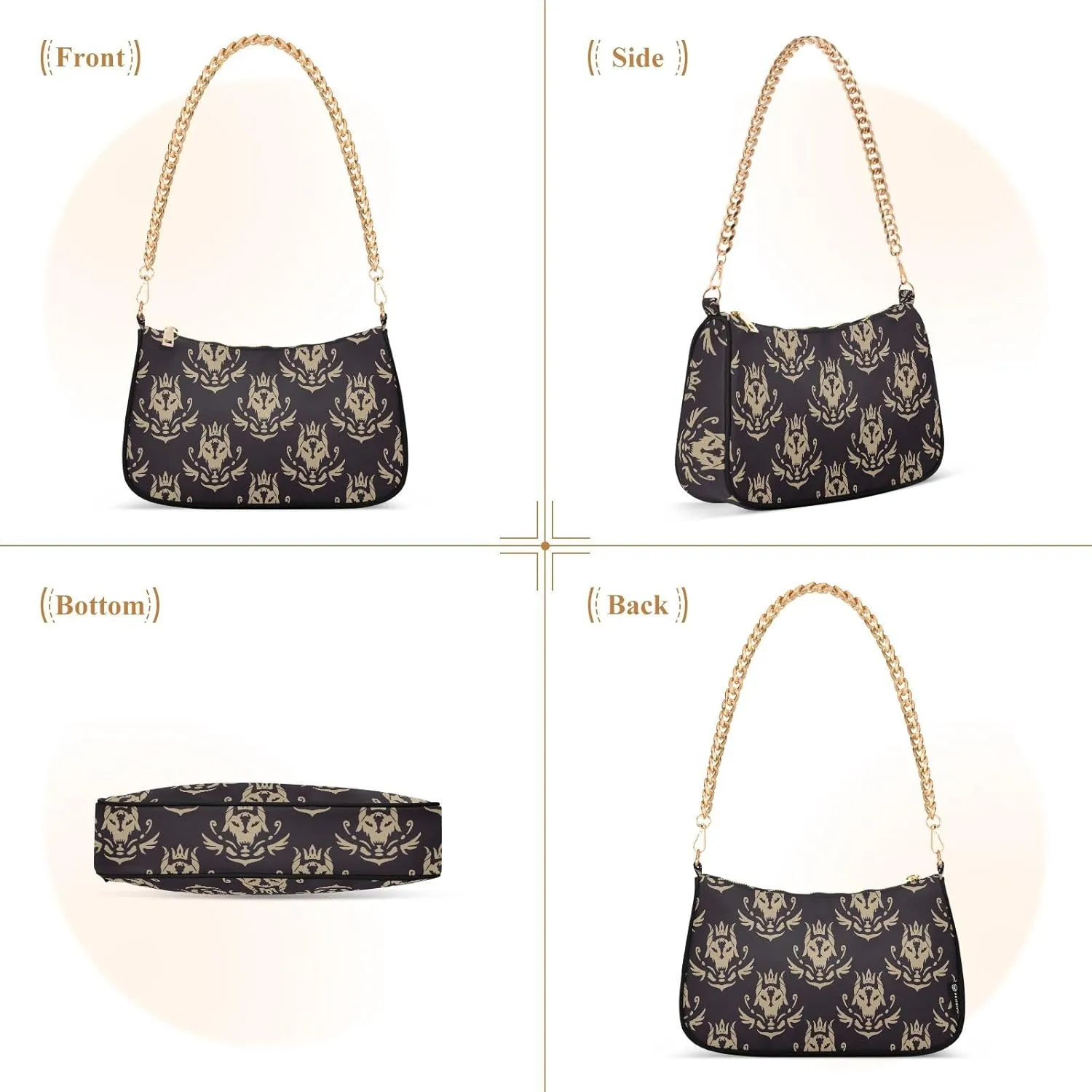 Women's Shoulder Handbags Chain Shoulder Brace for Women Bag Fantasy Print Ladies Vacation Handbags Tote Purse,Multi1