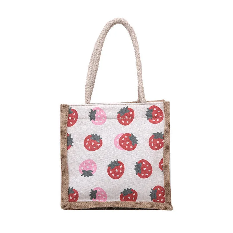Women's Single Cartoon Simple Large Capacity Korean Style Handbags