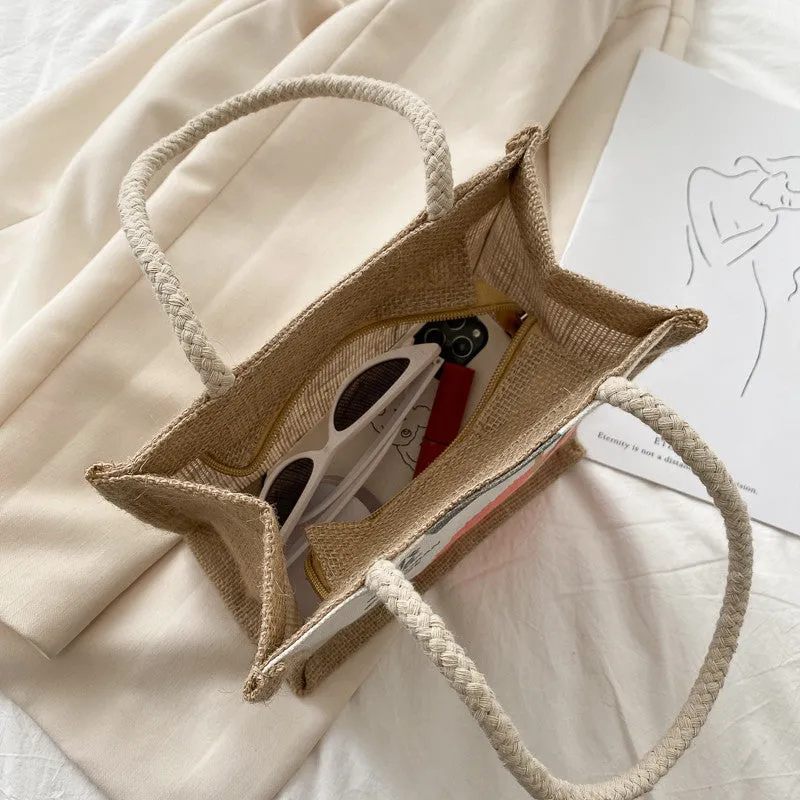 Women's Single Cartoon Simple Large Capacity Korean Style Handbags