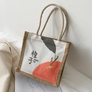 Women's Single Cartoon Simple Large Capacity Korean Style Handbags
