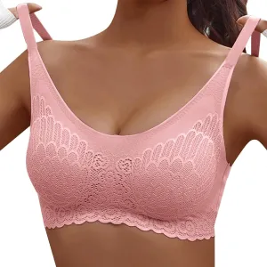 Women's Sleep Wireless Everyday Bra Plus Size Comfort Sports Vest Bra Without Steel Breathable Cool Lightly Sports Bra