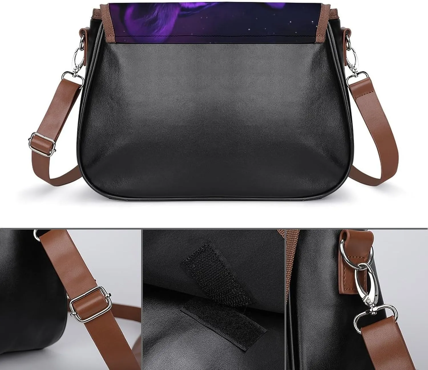 Womens Small Crossbody Purse with Adjustable Strap, Pu Leather Shoulder Bags for Travel Work