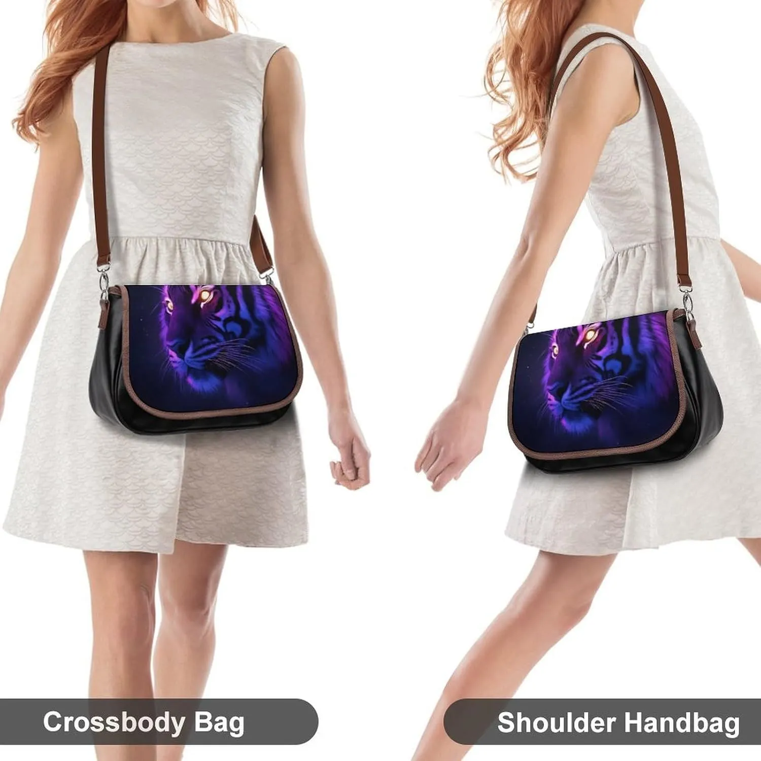Womens Small Crossbody Purse with Adjustable Strap, Pu Leather Shoulder Bags for Travel Work
