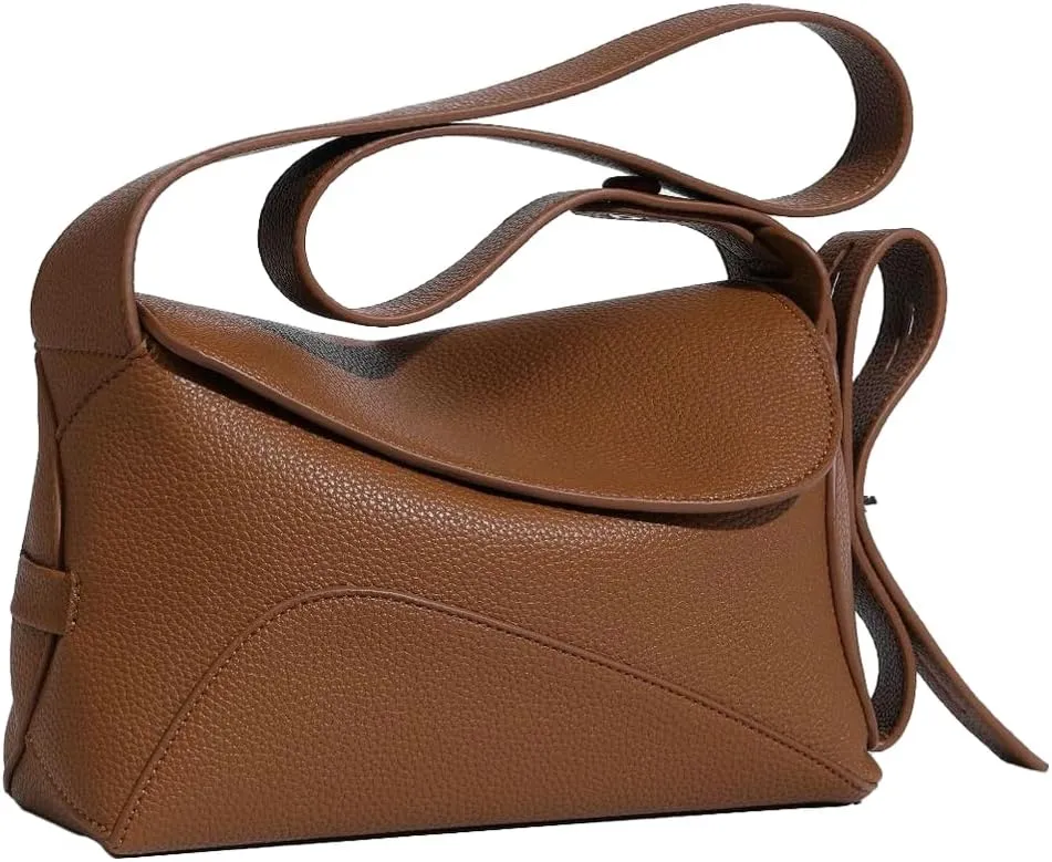 Womens Soft Vegan Leather Shoulder Bag Small Crossbody Tote Purse Fashion Handbag Casual Ladies Working Satchel