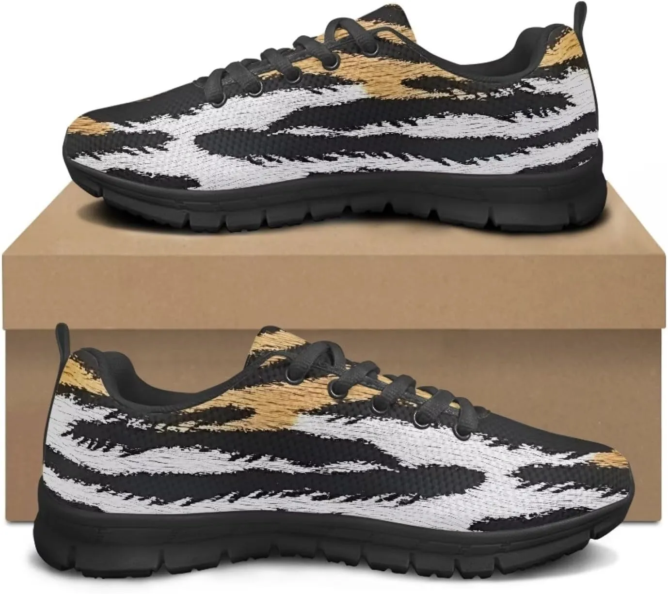 Women's Supportive Running Workout Shoes Low Top Casual Shoes Breathable Outdoor Travel Shoes for Wslking Size 5-12 Black Sole