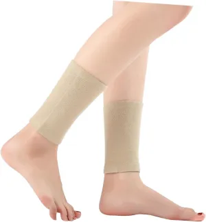 Wool Foot Sleeve for Yoga Breathable Ankle Socks Warm Exercise Foot Covers Grey Color for Sports