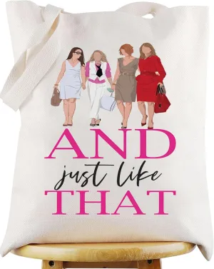 WZMPA Carrie & Miranday Tote Bag Carrie & Miranda & Charlotte & Samantha Fans Gift And Just Like That Shoulder Bag