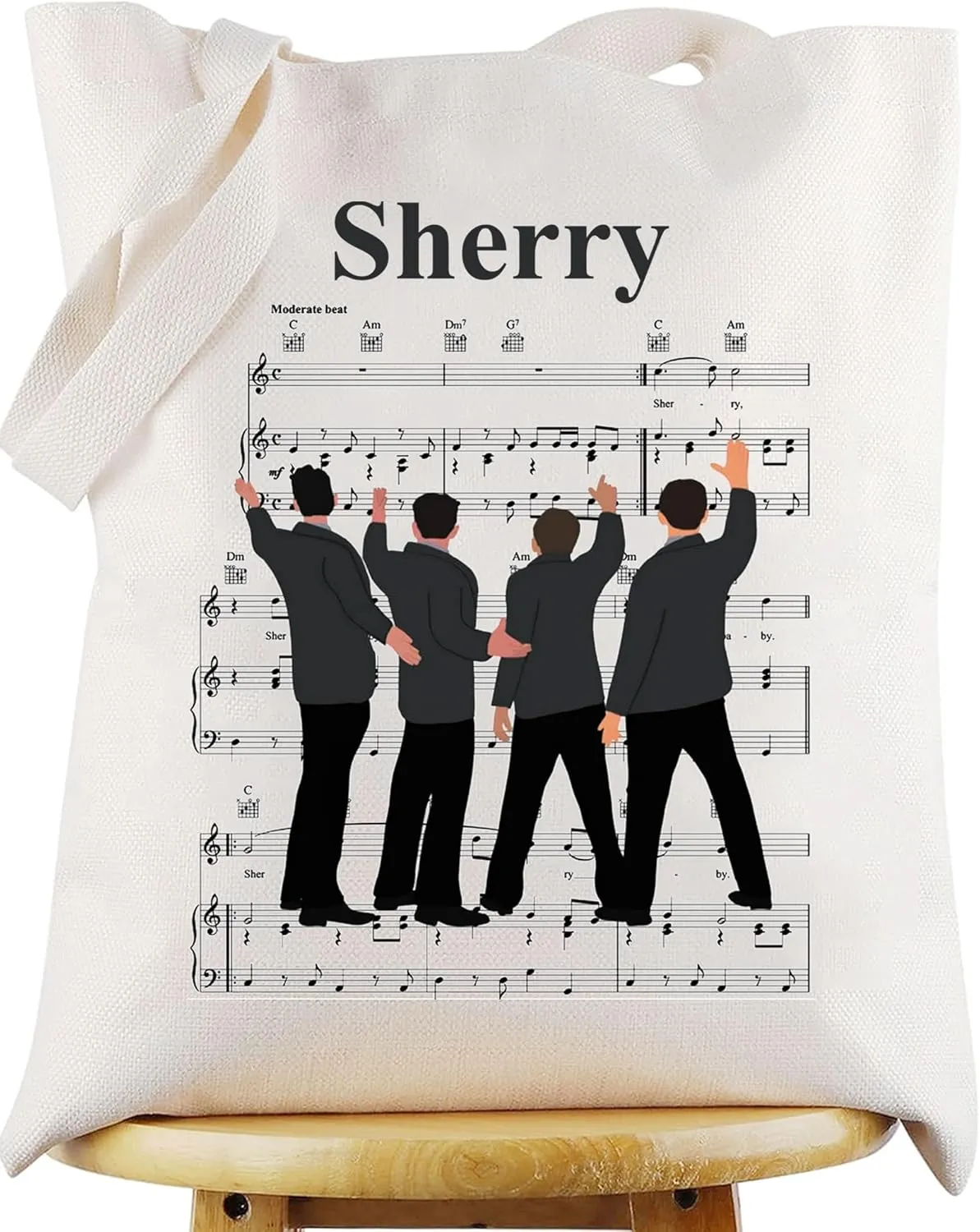 WZMPA Jersey Musical Tote Bag Jersey Theater Gift Sherry Jersey Shoulder Bag Jersey Merchandise