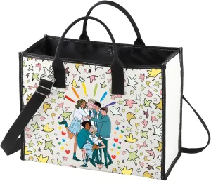 WZMPA Nick And Charlie Fans Canvas Tote Bag Boys' Love Inspired Gift Nick & Charlie Shoulder Bag For TV Series Fans