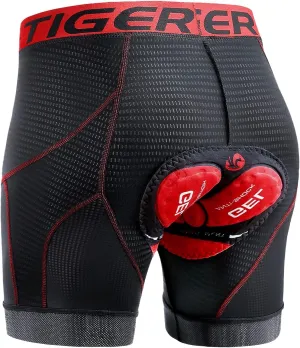 X-TIGER Men's Cycling Underwear Shorts 5D Padded Gel,MTB Biking Shorts Pants with Breathable,Adsorbent Design