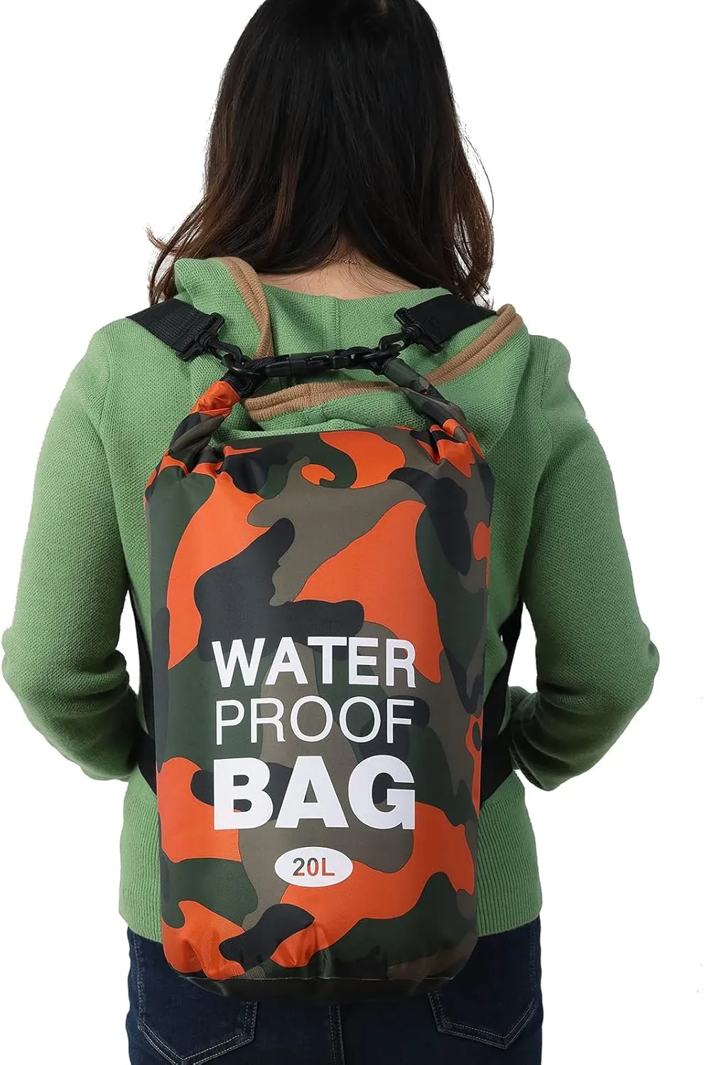 YDYJKI Waterproof Dry Bag Backpack 2L/5L/10L/20L/30L Floating Roll Top Dry Compression Sack Keeps Gear Dry for Kayaking Beach Rafting Boating Hiking Camping and Fishing with Waterproof Phone Case