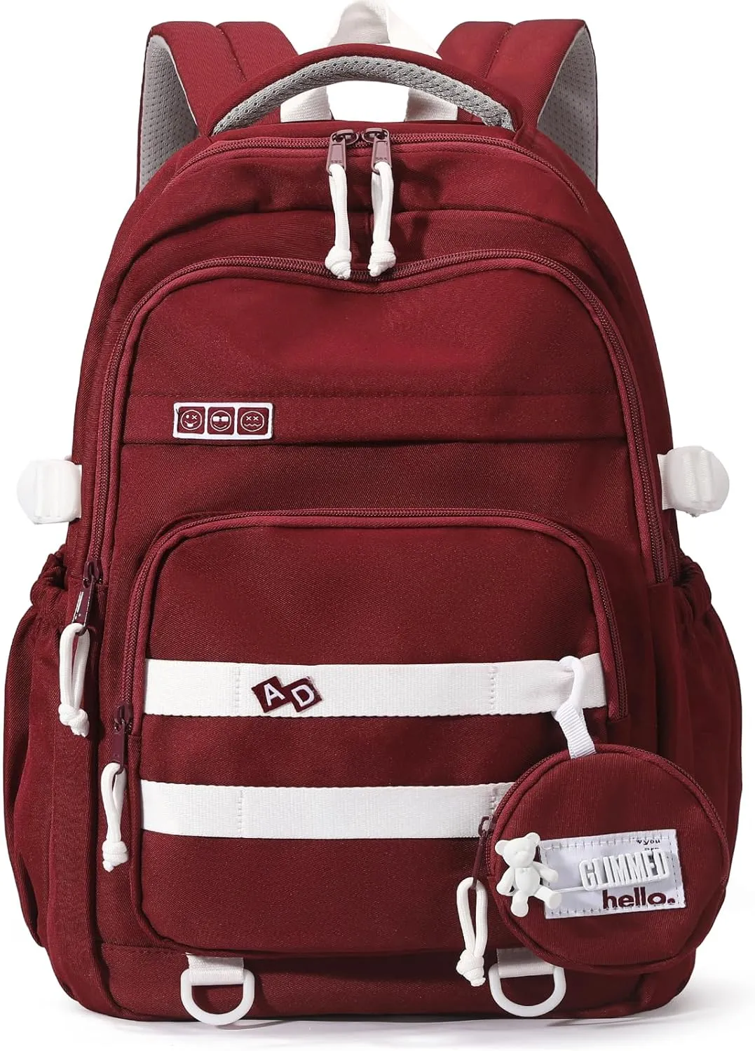 YJMKOI Aesthetic Backpack for Girls Large capacity Backpack for Teen Girls Middle School Girls Bookbags