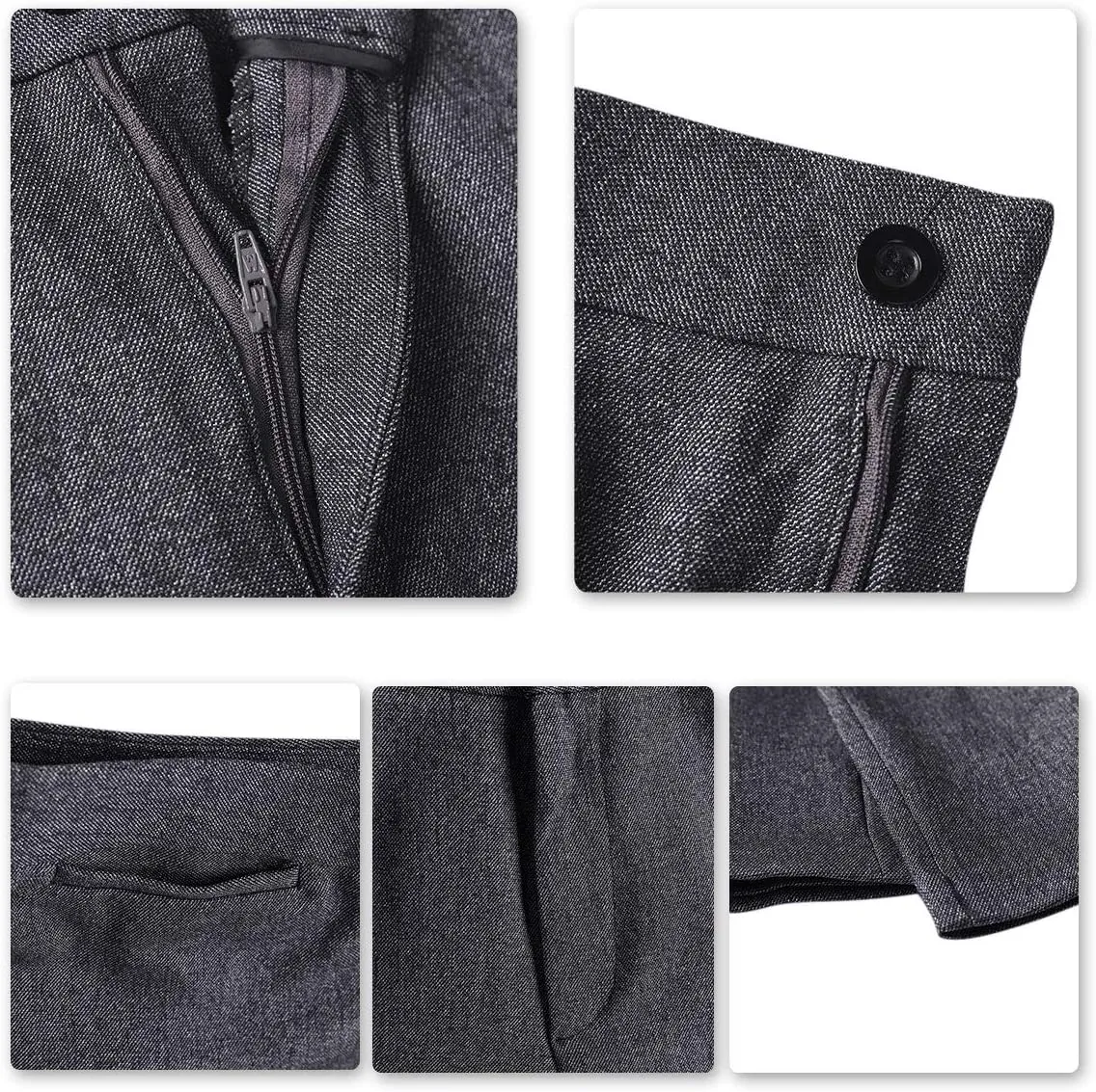 YUNCLOS Women's Business Office 1 Button Blazer Jacket and Pants Suit Set