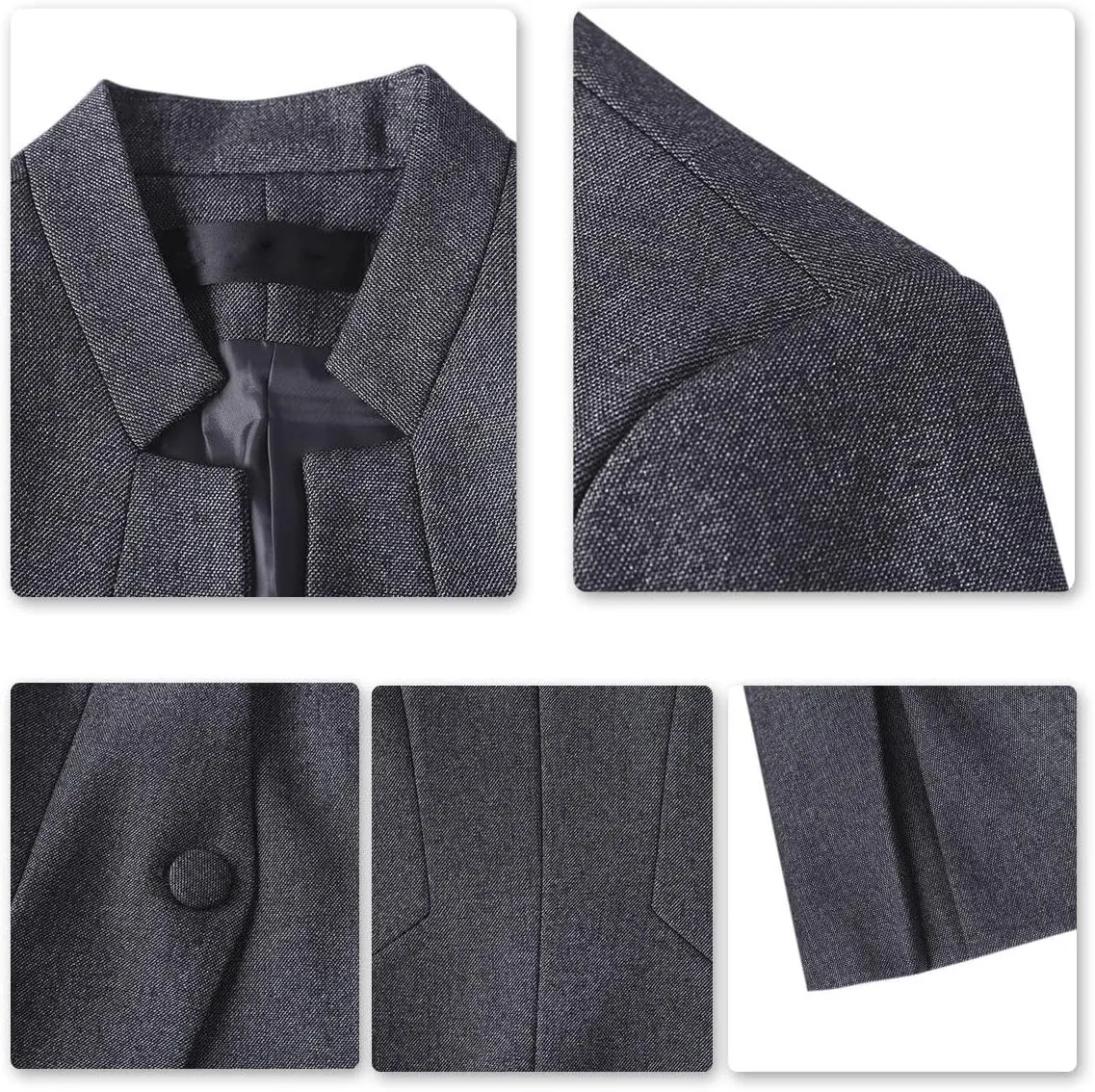 YUNCLOS Women's Business Office 1 Button Blazer Jacket and Pants Suit Set